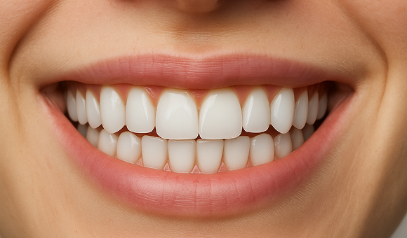 Wide beautiful smile