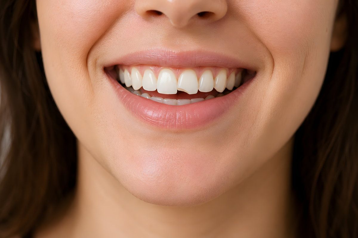 Chipped front tooth