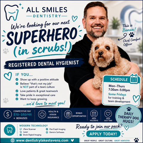 All Smiles Dentistry is hiring a Registered Dental Hygienist